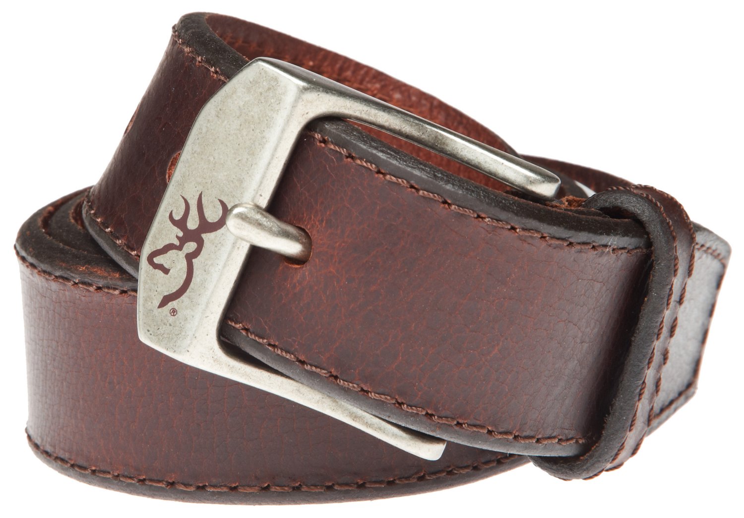 Browning Men's Beveled Stitched Leather Belt