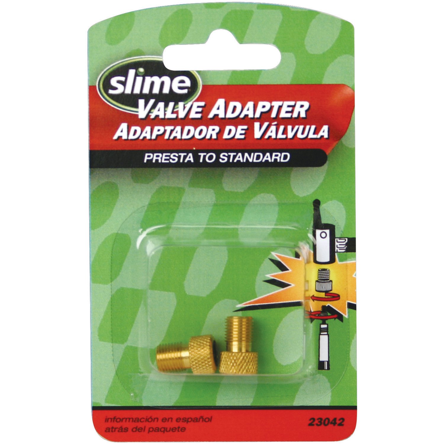 Slime Valve Adapters Presta to Standard 2-Pack
