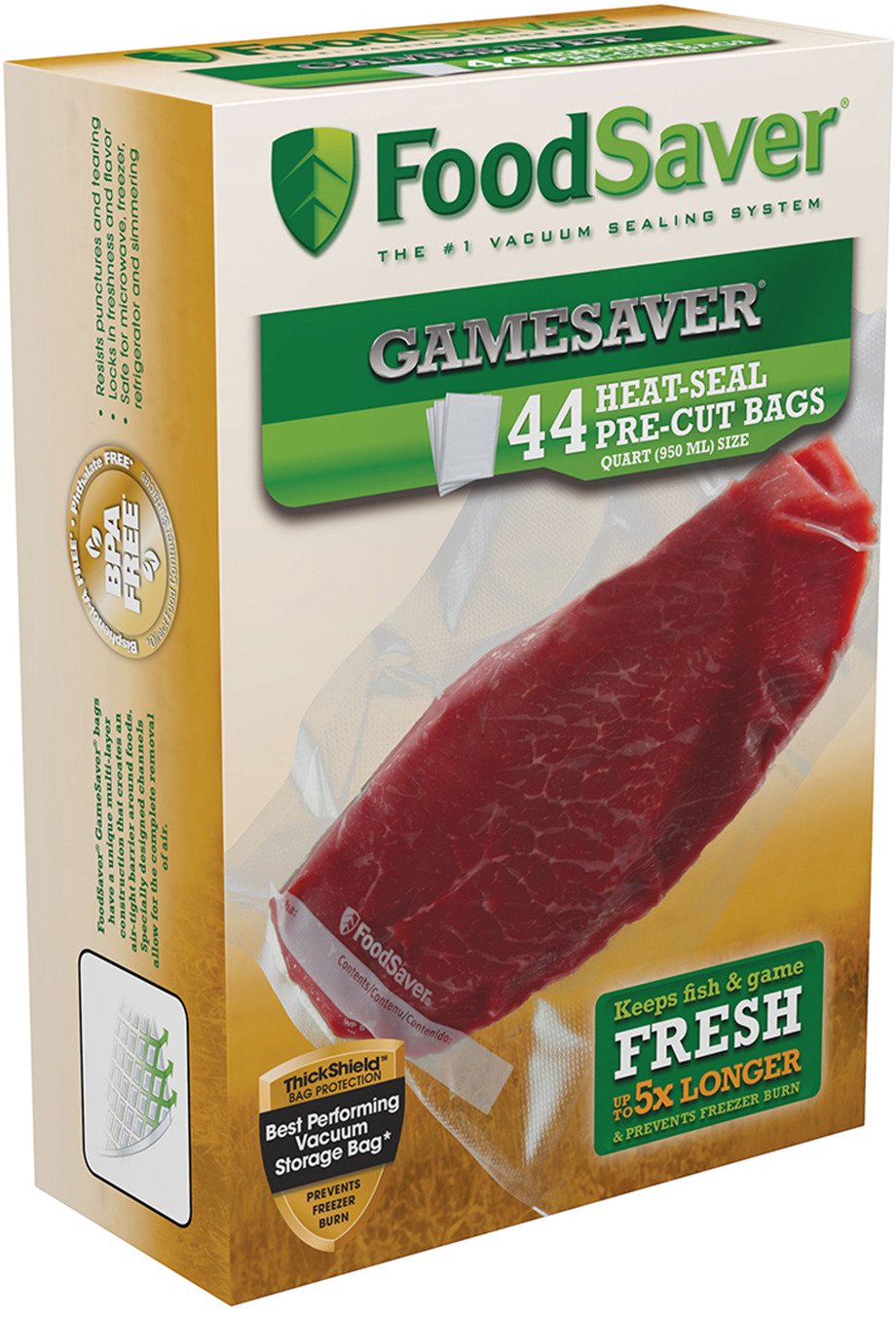 FoodSaver GameSaver® 1 qt. Precut Vacuum Packaging Bags 44-Pack