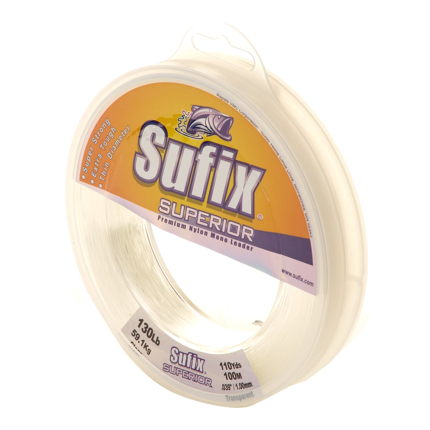 Sufix Superior™ Clear 130lb/110yd Mono Leader