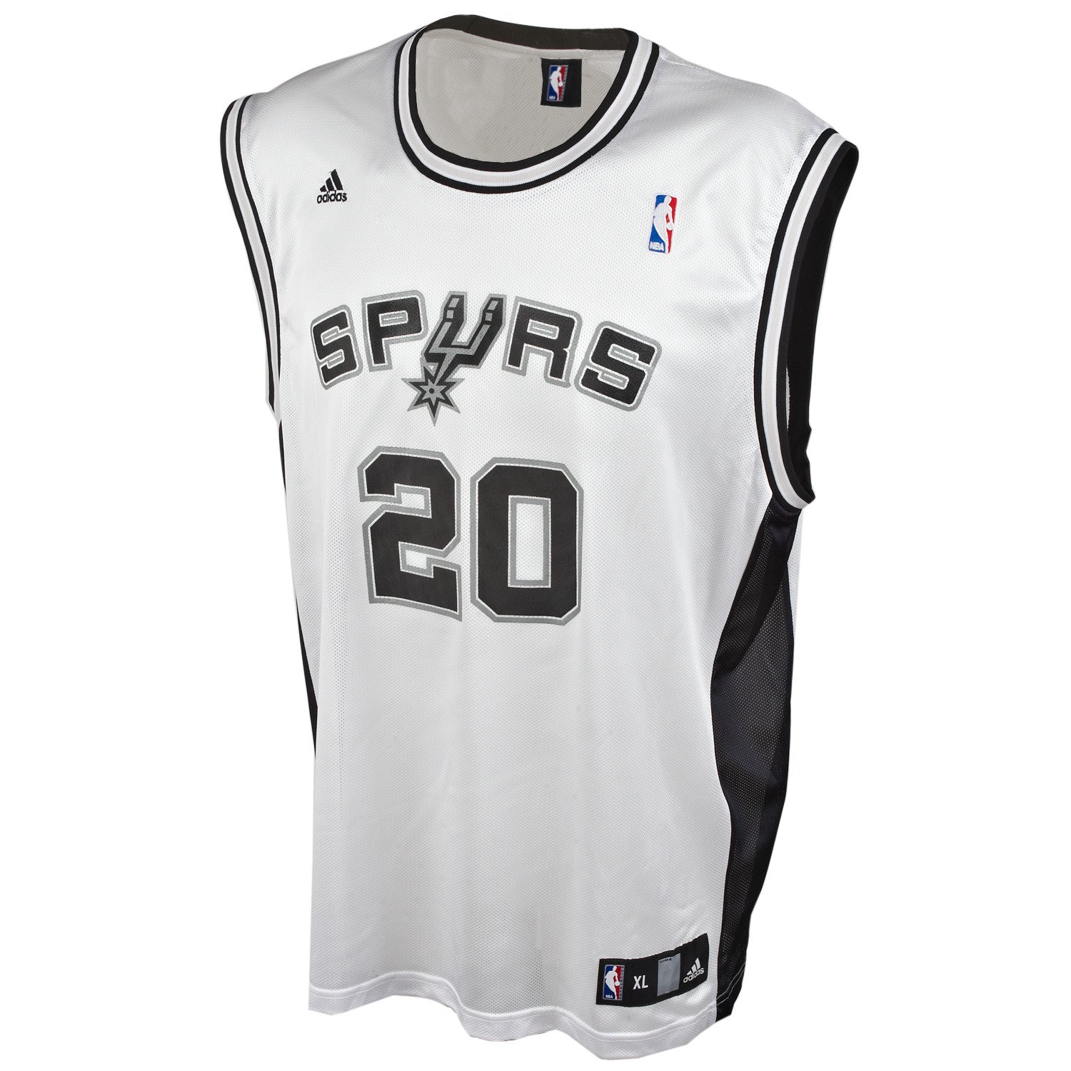 adidas Kids' San Antonio Spurs Manu Ginobili Replica Home Jersey