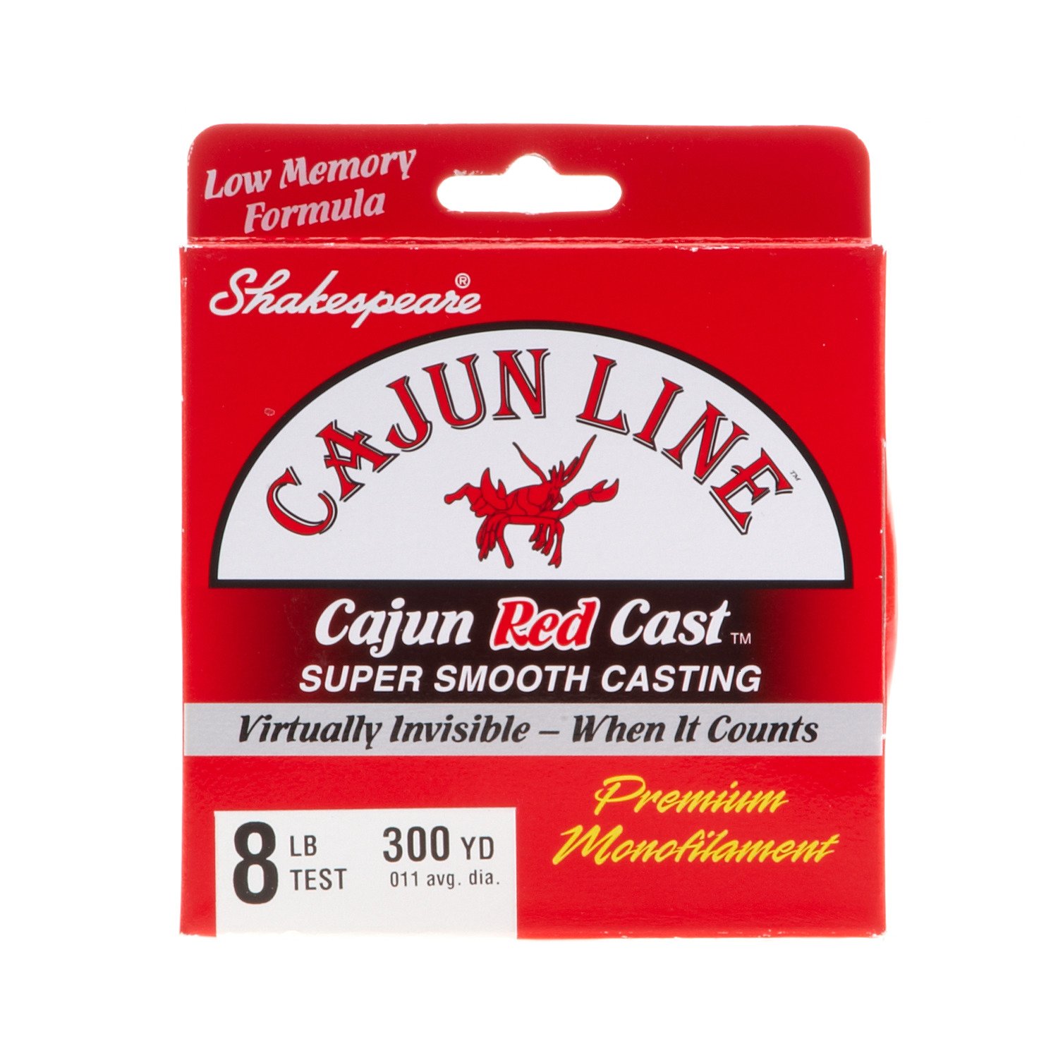 Cajun Line Red Cast 8 lb. - 300 yards Monofilament Fishing Line