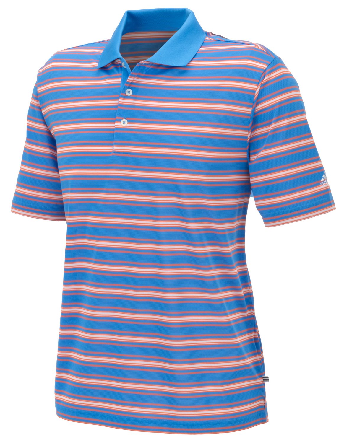 adidas Men's Performance 3-Color Stripe Polo