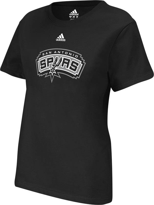 adidas Women's San Antonio Spurs Short Sleeve Layered Tissue T-shirt