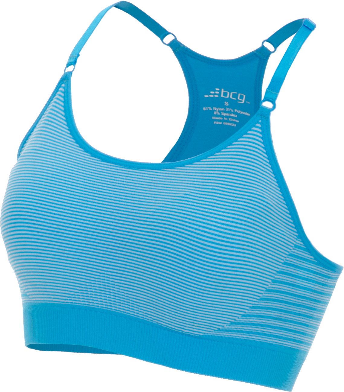 BCG Women's Summer Stripe Seamless Cami Sports Bra