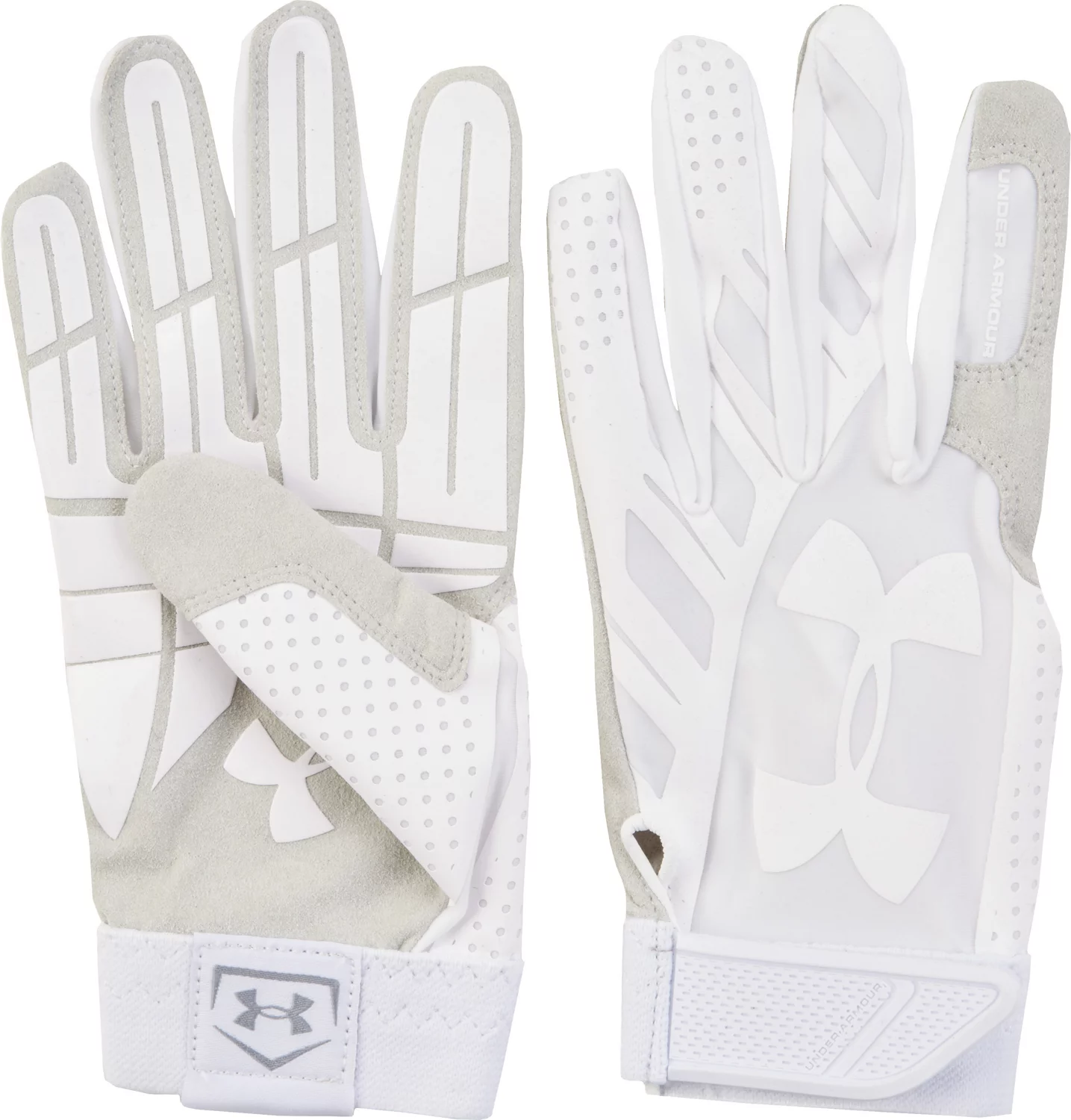 all white football gloves