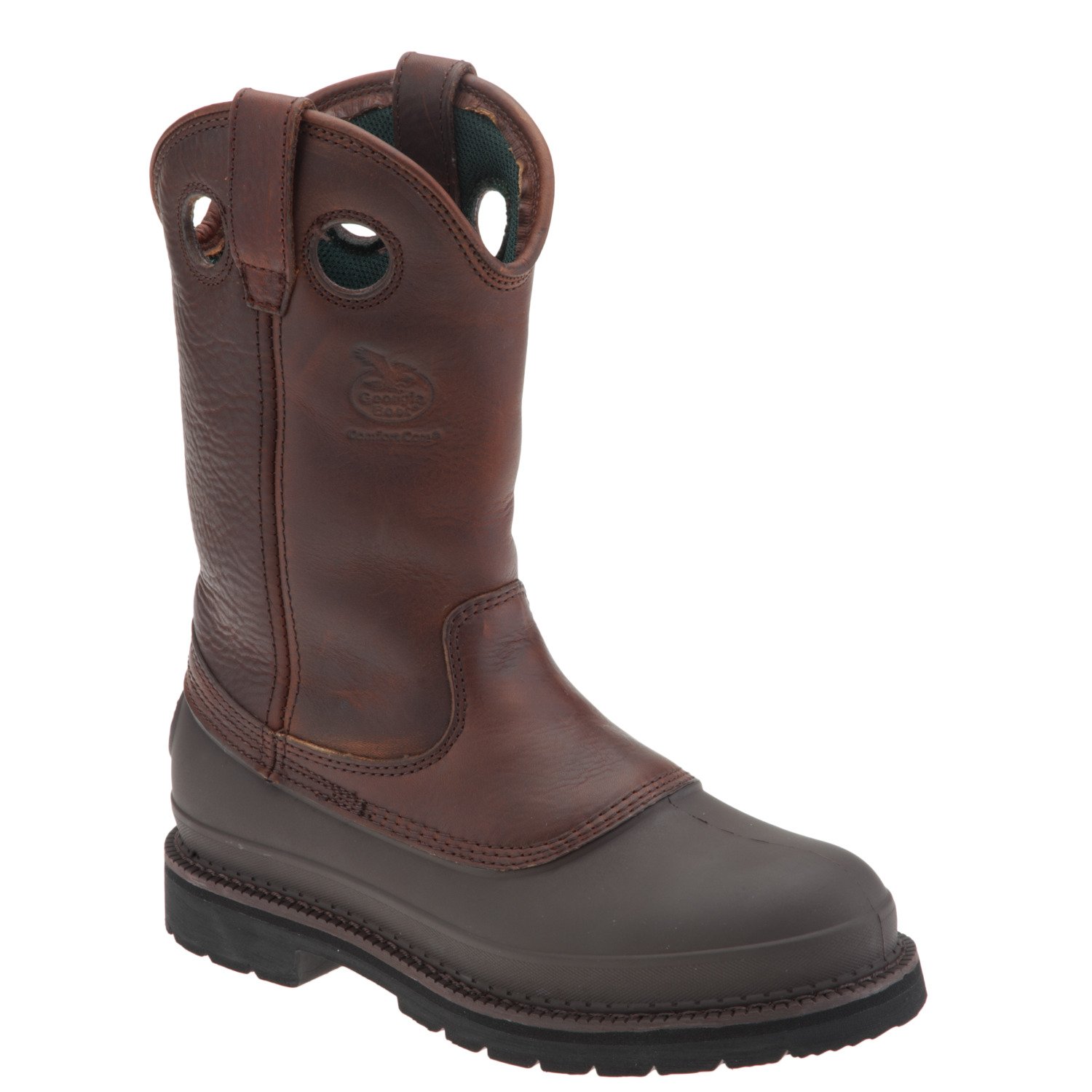 Georgia Men's Pull-On Mud Dog Steel-Toe Comfort Core Work Boots® thumbnail