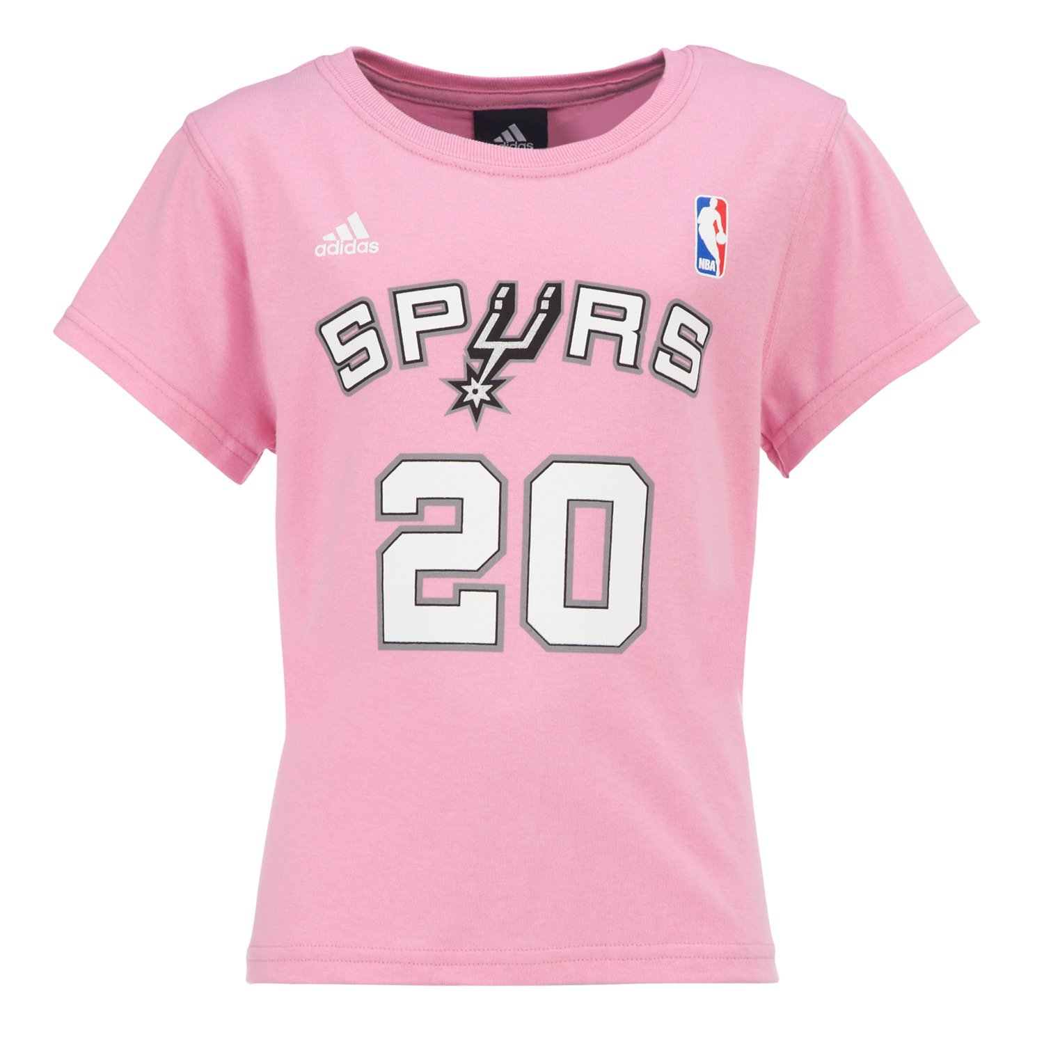 adidas Girls' San Antonio Spurs Manu Ginobili #20 T-shirt