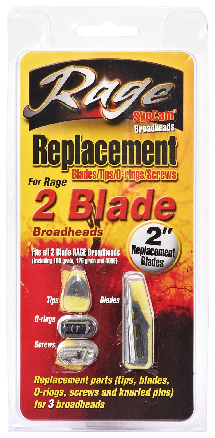 RAGE 2-Blade Replacement Broadhead Blades