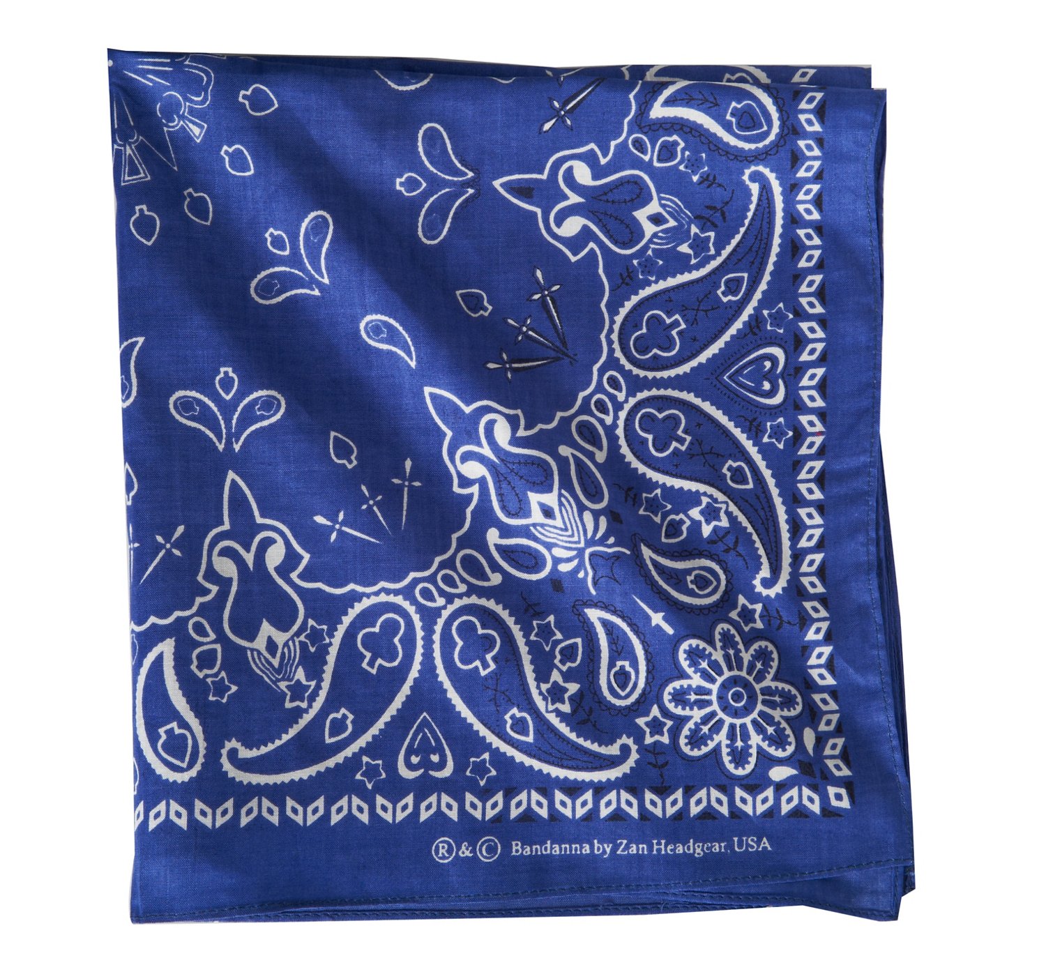 ZANHeadgear® Navy Paisley Premium Bandanna