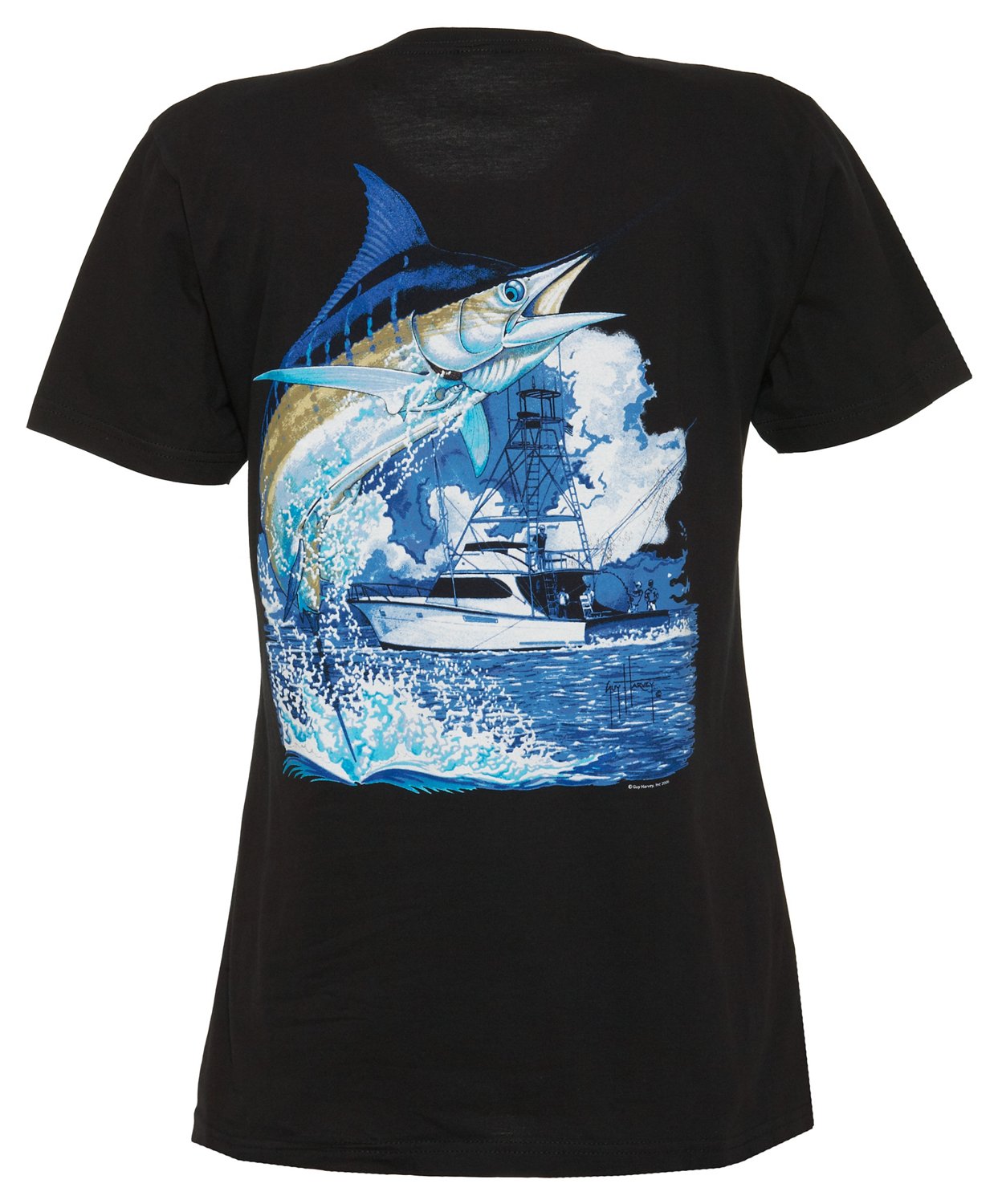 Guy Harvey Women's Marlin and Sport Boat T-shirt
