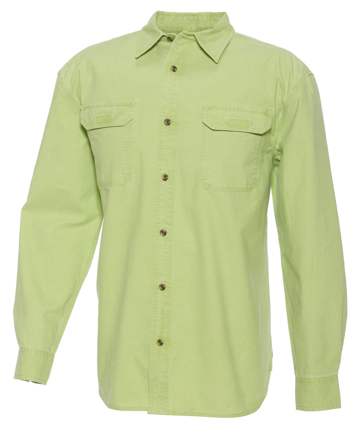 Magellan Outdoors Men's Woodlake Pigment Dyed Long Sleeve Shirt