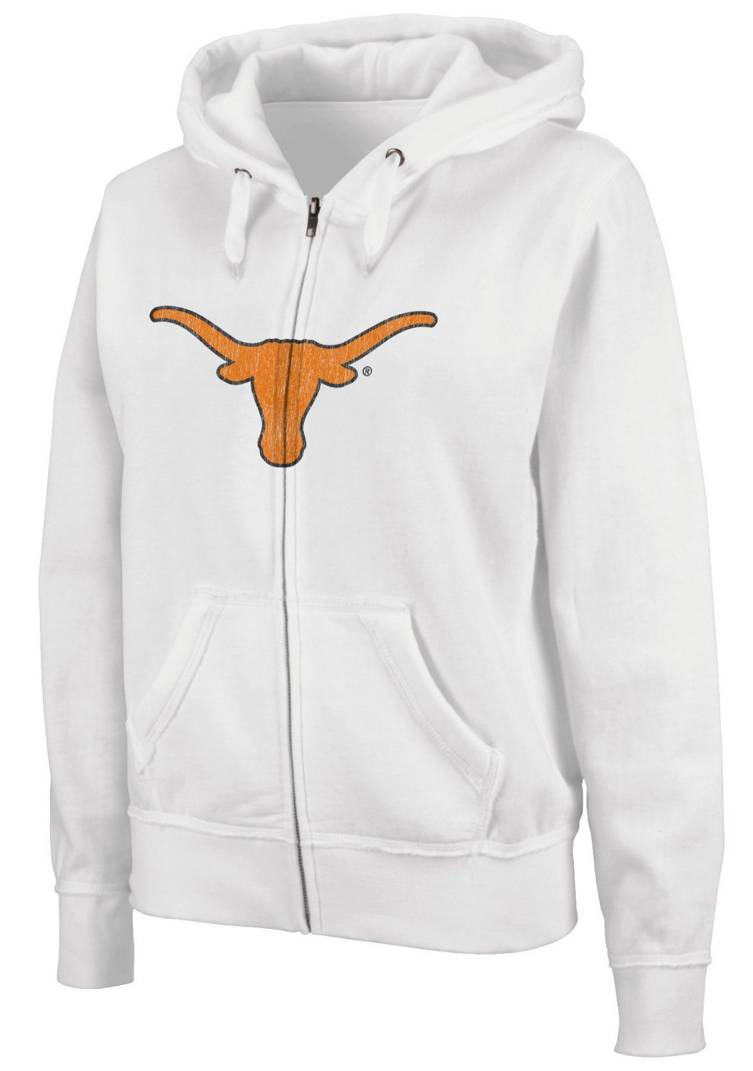 Colosseum Athletics Women's University of Texas Cozy Full Zip Fleece Hoodie
