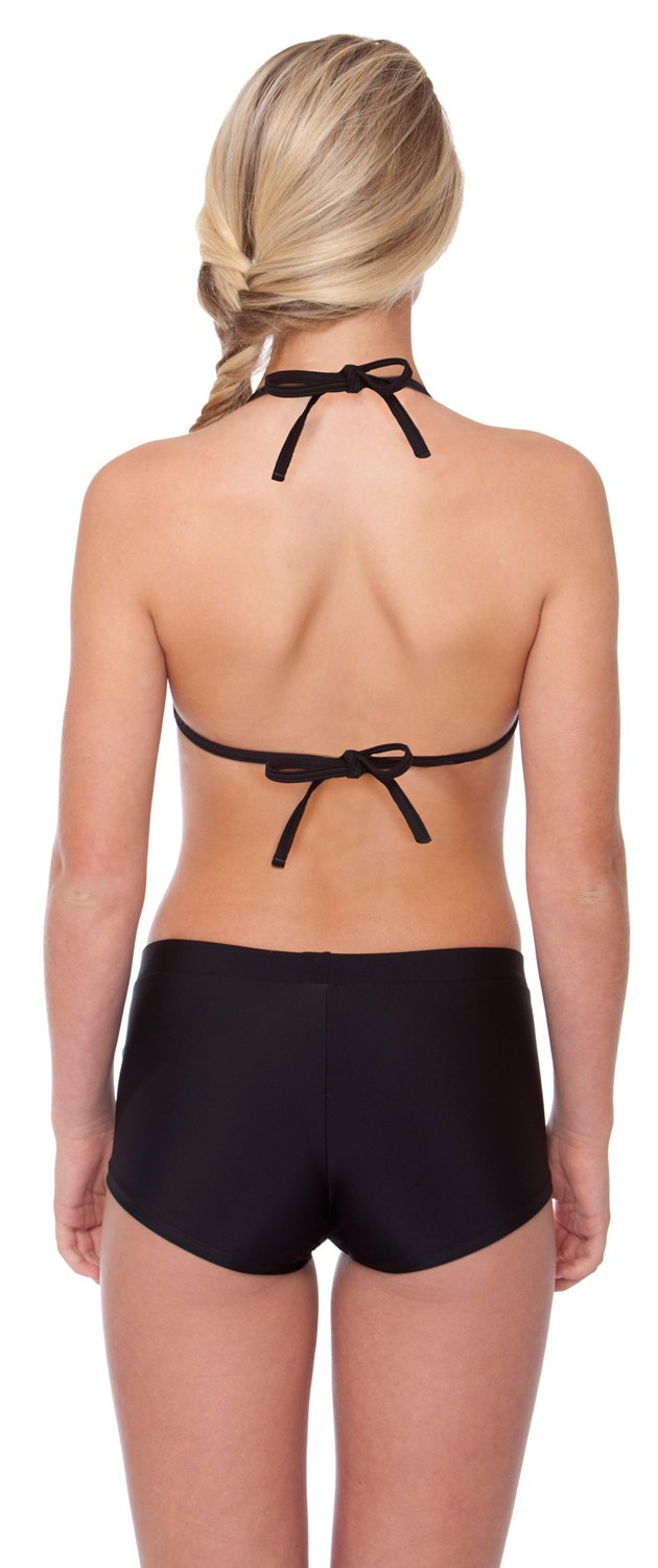 O'rageous Juniors' Solid Molded Halter Swim Top thumbnail