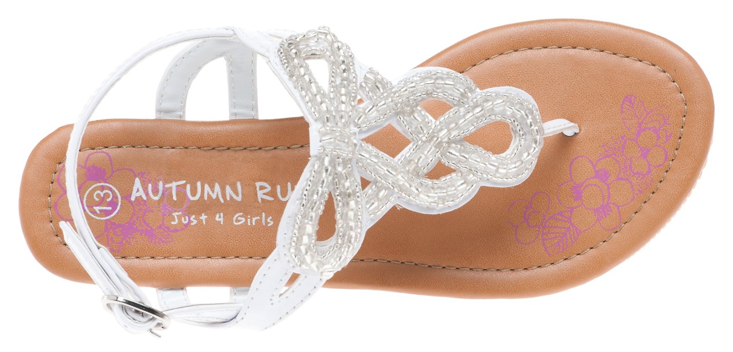 Autumn Run® Girls' Just For Girls Bow Backstrap Sandals thumbnail