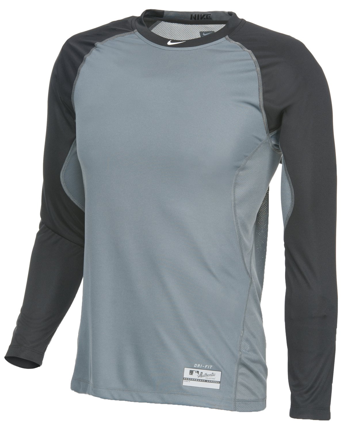 Nike Men's 1.2 Core Fitted Raglan Long Sleeve Baseball Shirt