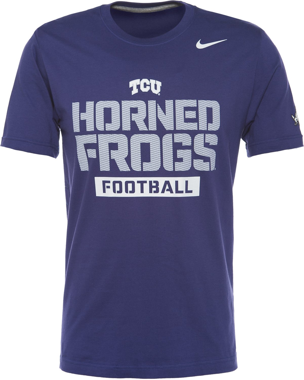 Nike Men's Texas Christian University Practice Team Issue Short Sleeve T-shirt