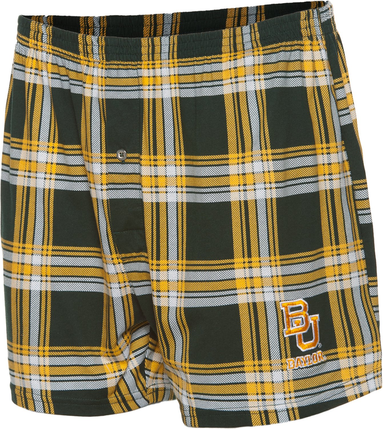 Concepts Sport Men's Baylor University Millennium Plaid Boxer