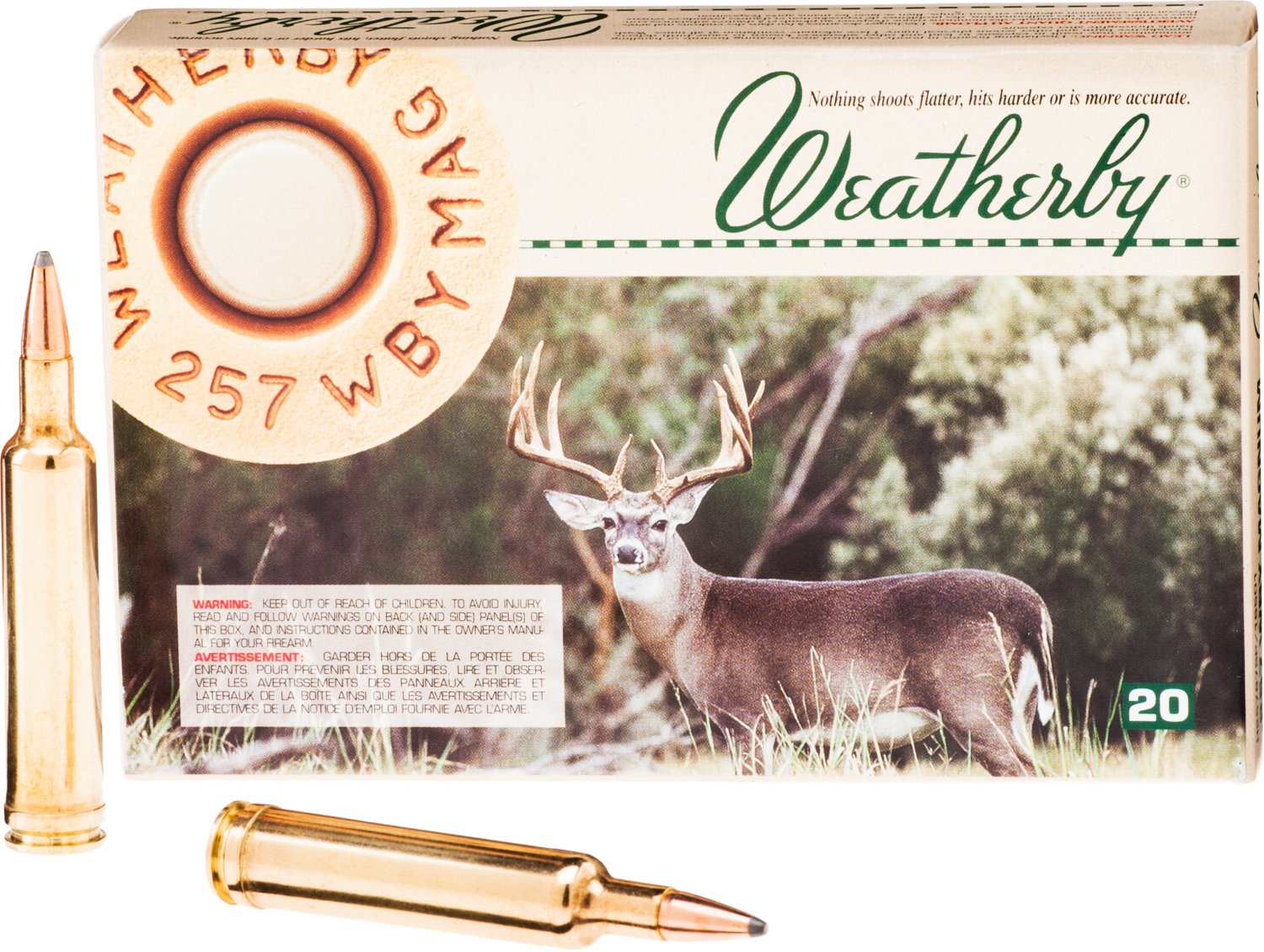 Weatherby® Interlock .257 Weatherby Magnum 87-Grain Spire Point Centerfire Rifle Ammunition