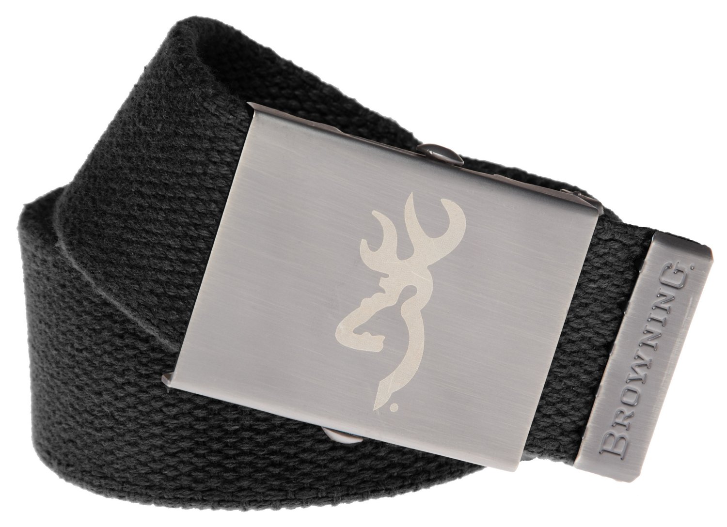 Browning Men's Antique Buckmark Cotton Web Belt