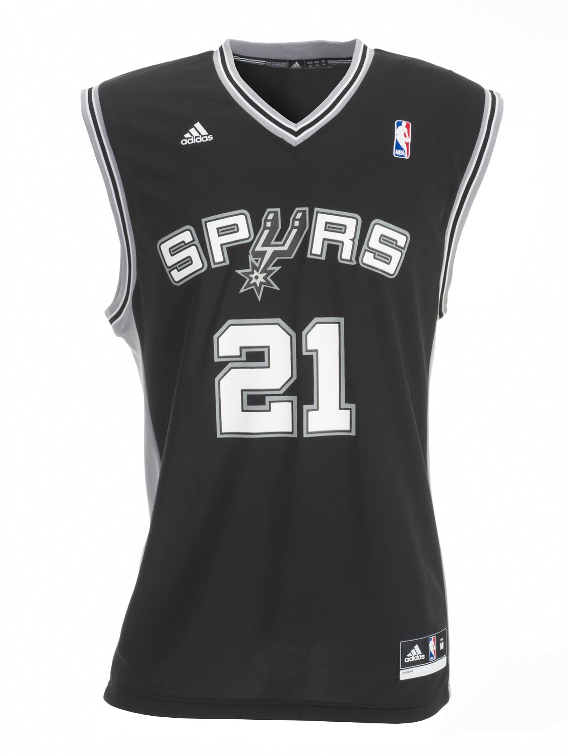 adidas Men's San Antonio Spurs Tim Duncan #21 Replica Jersey