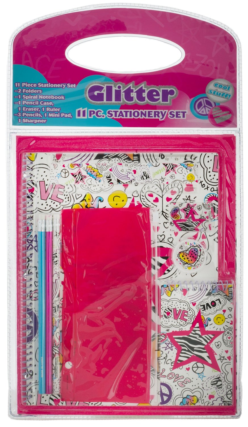 Accessories 22 Girls' 11-Piece Stationery Set