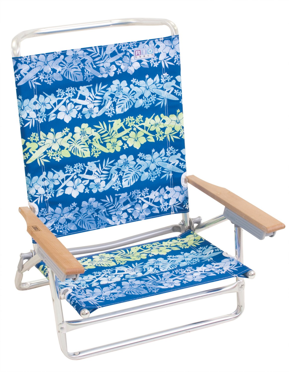 RIO Beach Rip Curl 5-Position Lay-Flat Beach Chair