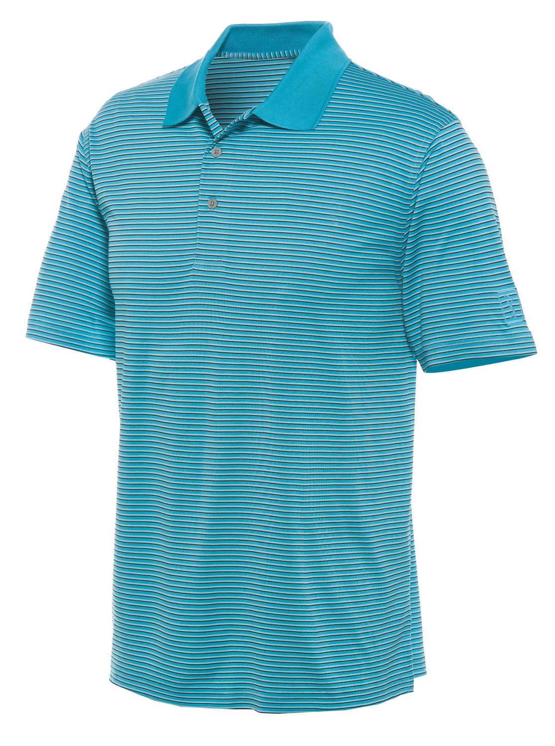 PGA Tour Men's Fineline Stripe Short Sleeve Polo