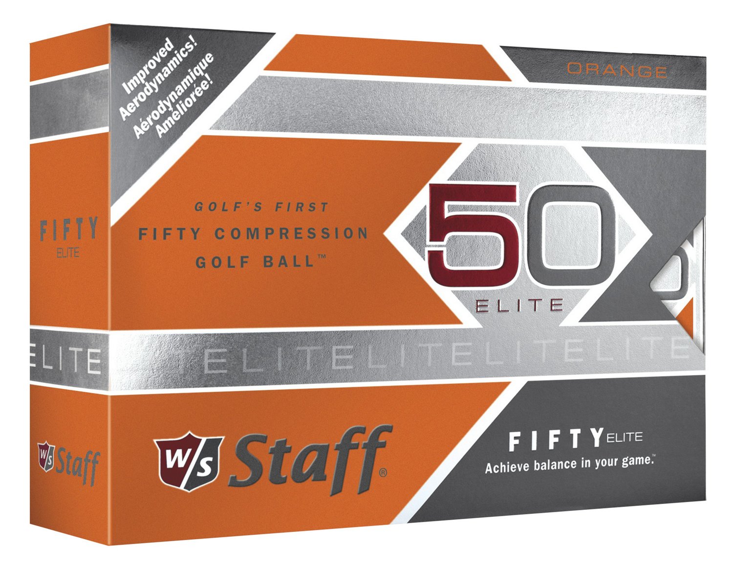 Wilson Staff 50 Elite Orange Golf Balls 12-Pack