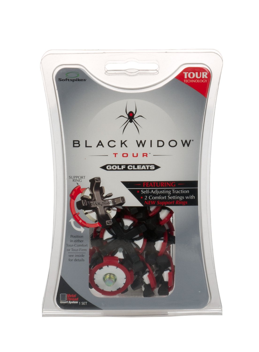 Softspikes Black Widow Tour Golf Cleats
