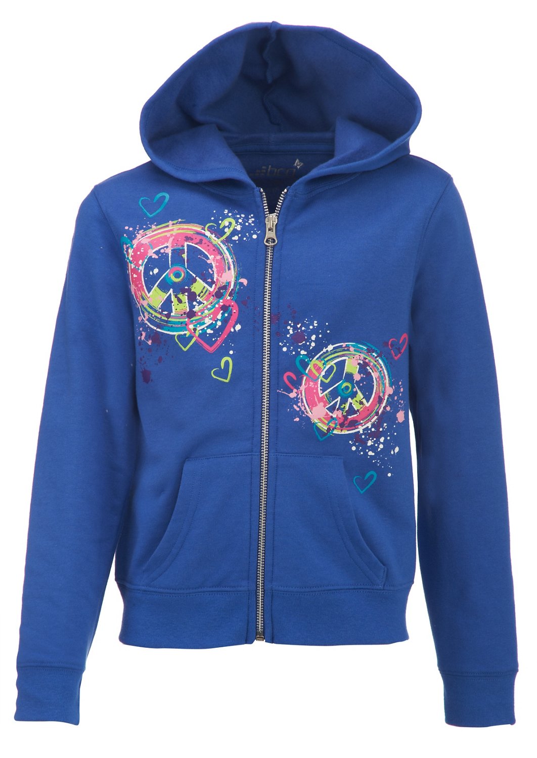 BCG Girls' Fleece Zip Up Hoodie