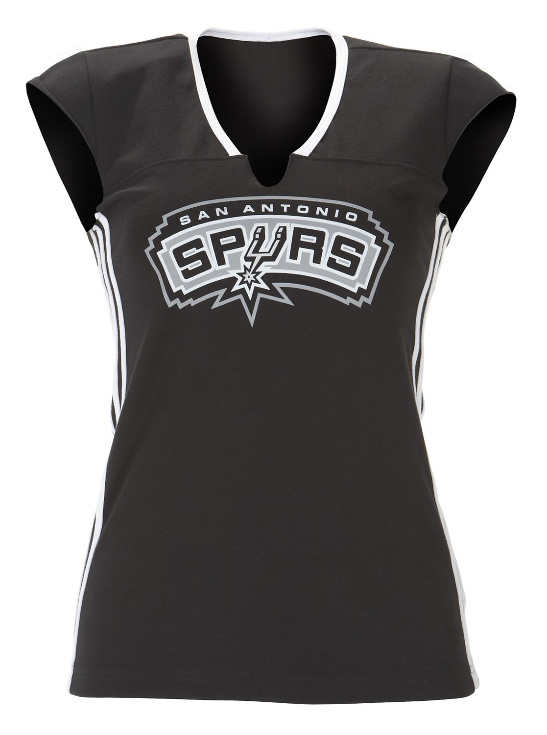 adidas Women's San Antonio Spurs Split Neck T-shirt