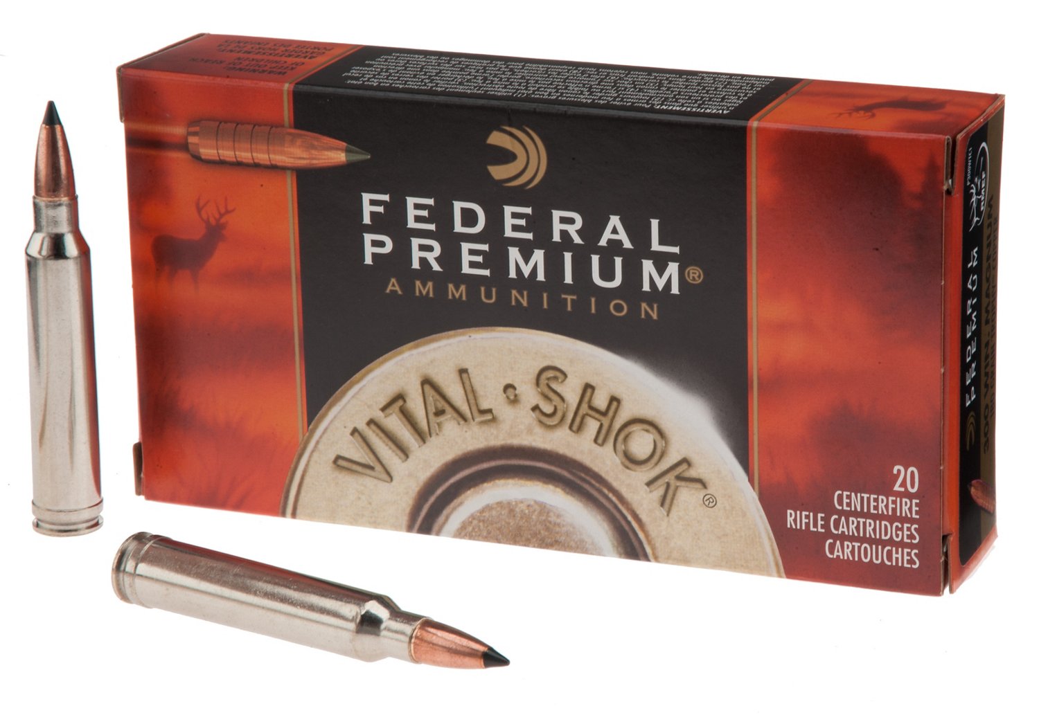 Federal Premium® Vital-Shok® Trophy Copper .300 Win. Mag. 180-Grain Centerfire Rifle Ammunition