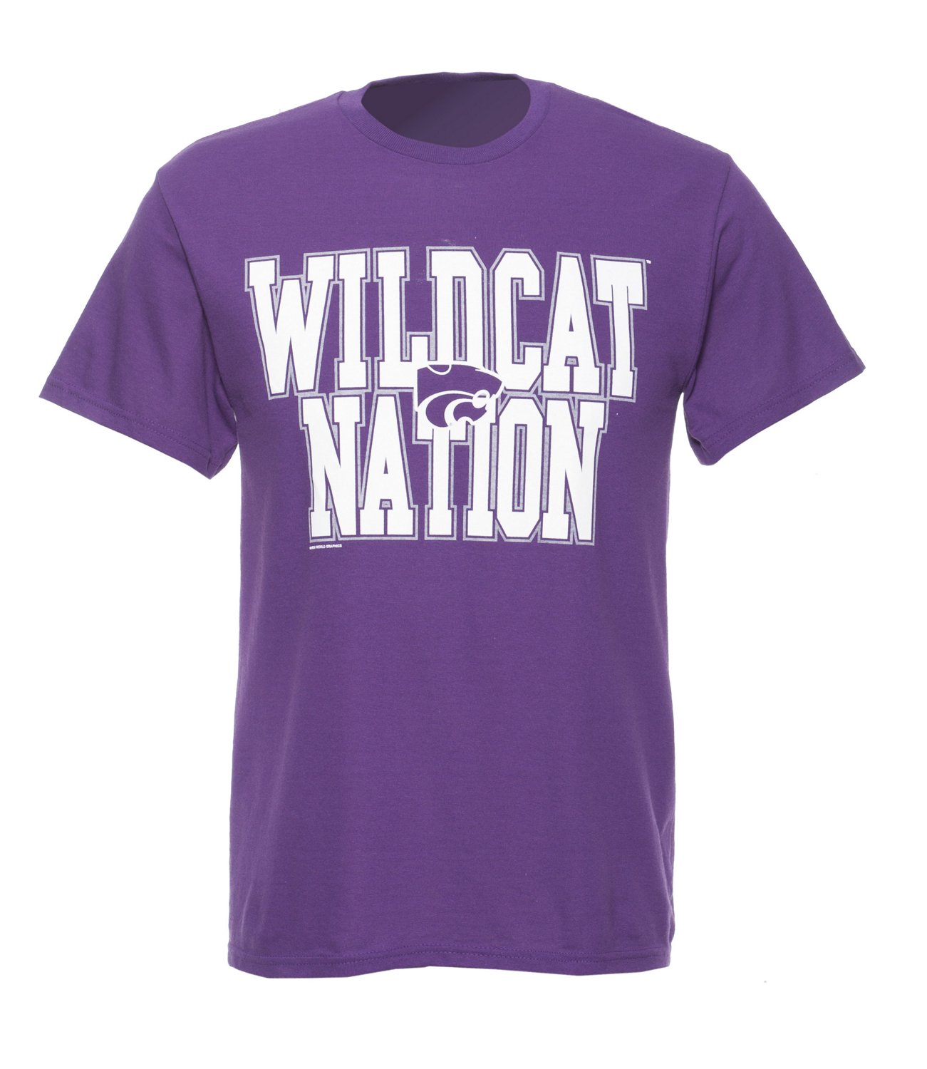 New World Graphics Adults' Kansas State University Nation Short Sleeve T-shirt
