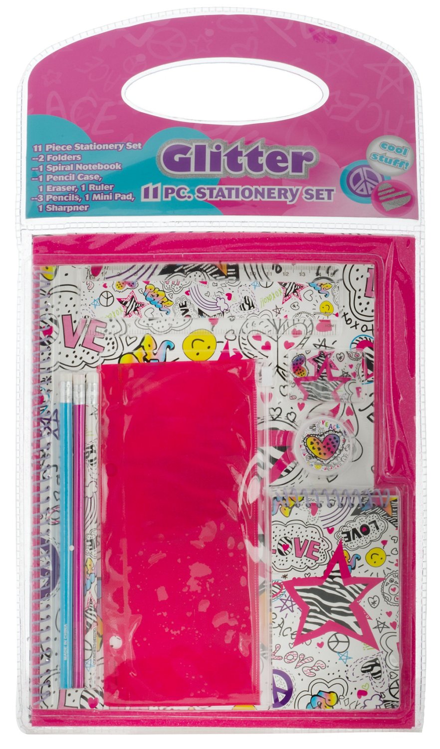 Accessories 22 Girls' 11-Piece Stationery Set
