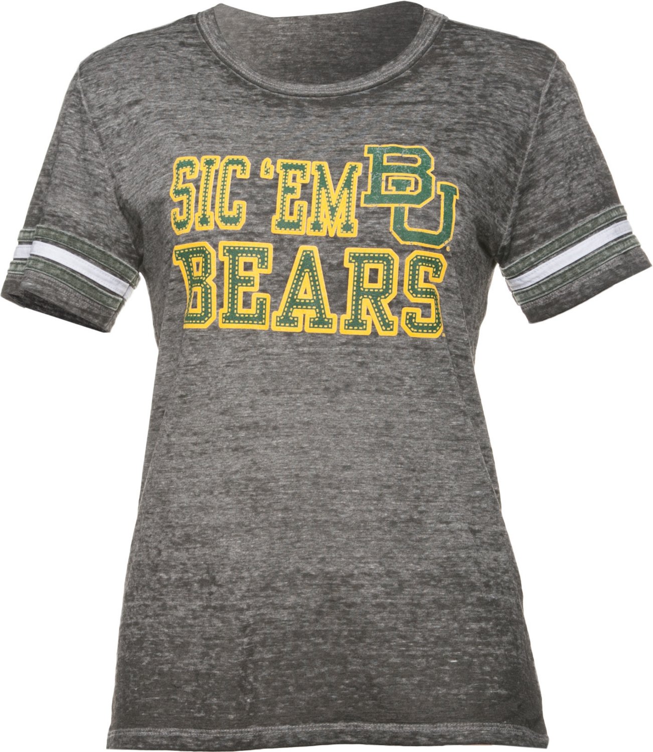 Blue 84 Juniors' Baylor University Burnout Stripe T-shirt