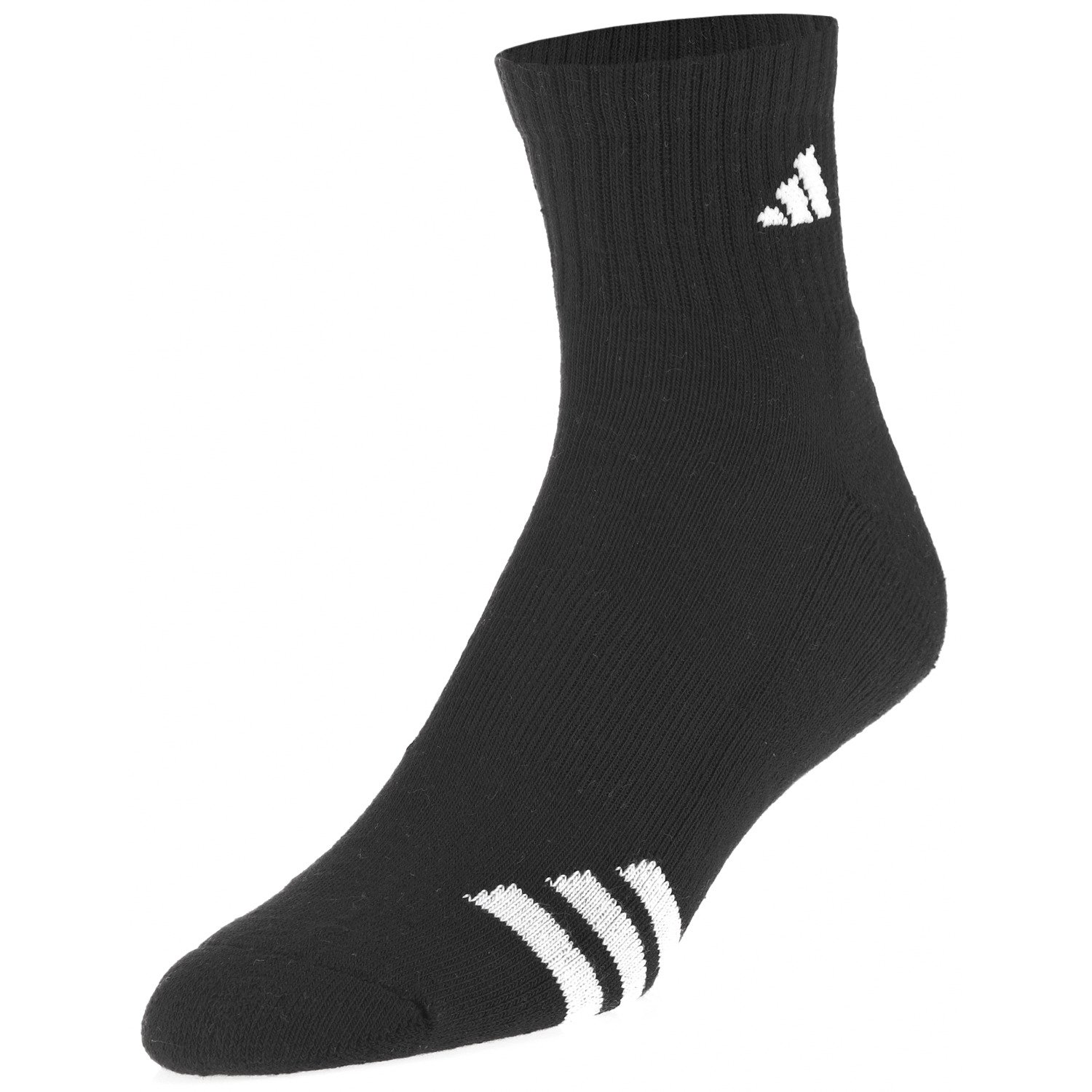 adidas Men's Cushioned 3-Stripe Quarter Socks 3-Pack