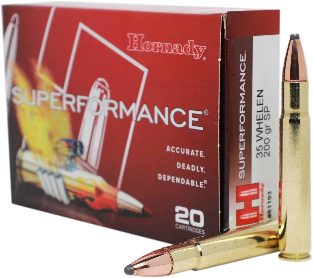 Hornady SUPERFORMANCE® .35 Whelen 200-Grain Rifle Ammunition