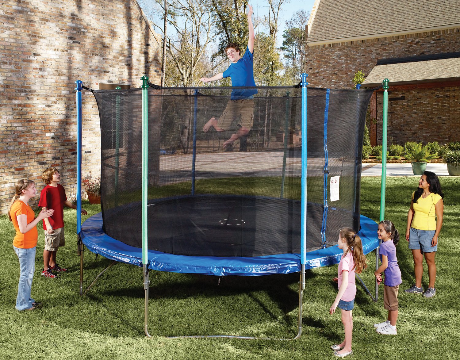 Jump Zone 14' Round Trampoline with Enclosure thumbnail