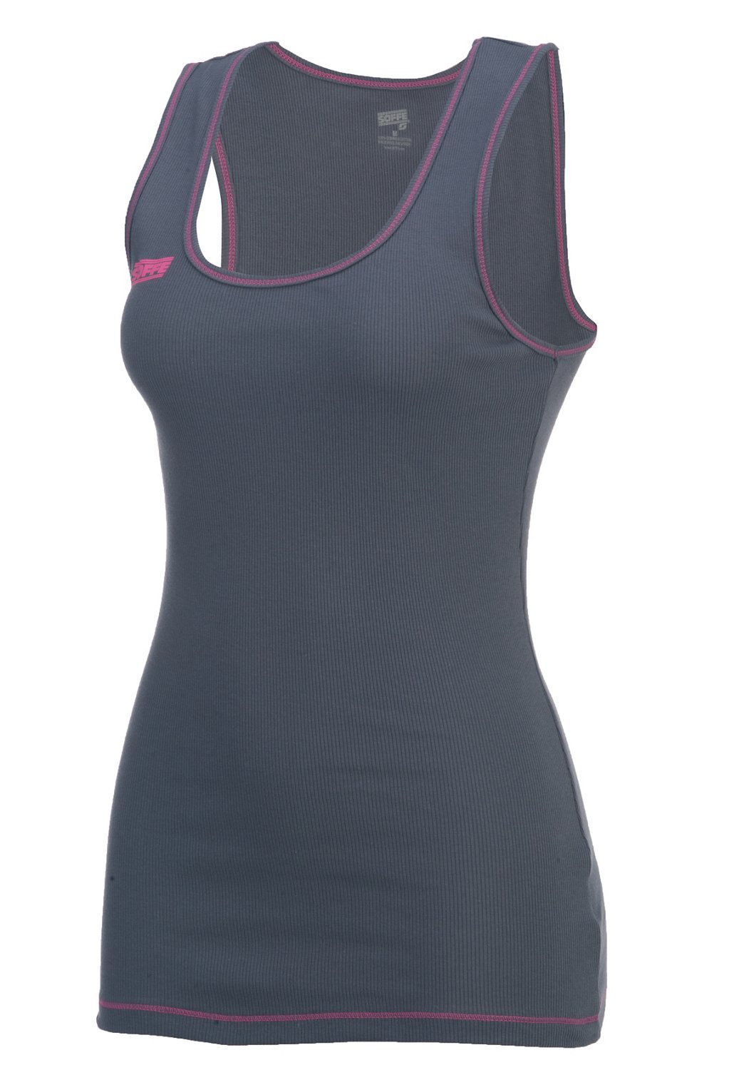 Soffe Juniors' Contrast Neon Thread Boy Beater Tank Top