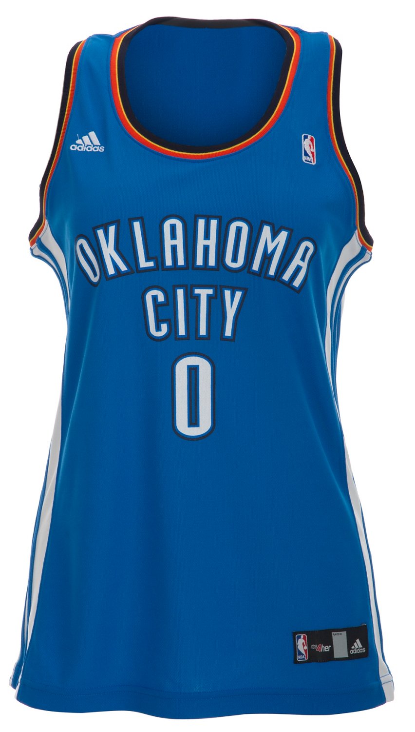 adidas Women's Russell Westbrook Oklahoma City Thunder Road Jersey