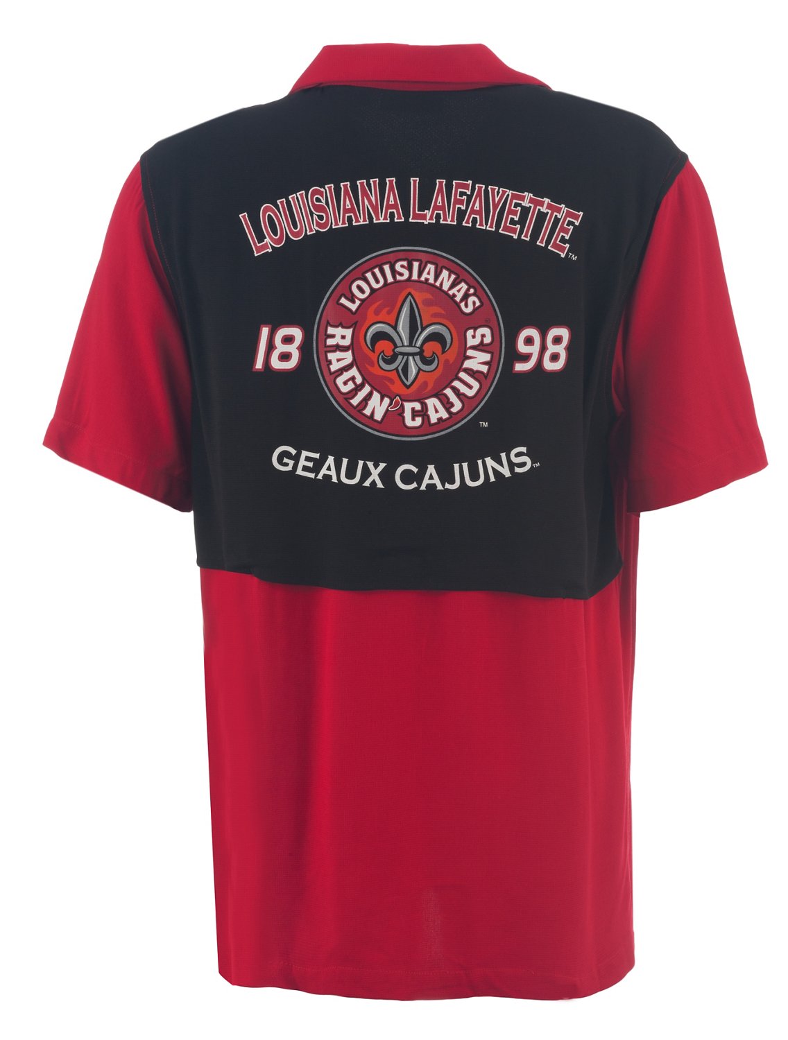 Colosseum Athletics Men's University of Louisiana at Lafayette Loud & Proud Camp Shirt