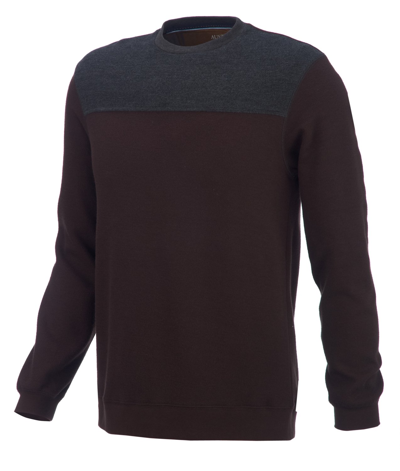 Austin Clothing Co.® Men's Flatback Color Blocked Crew Pullover Shirt