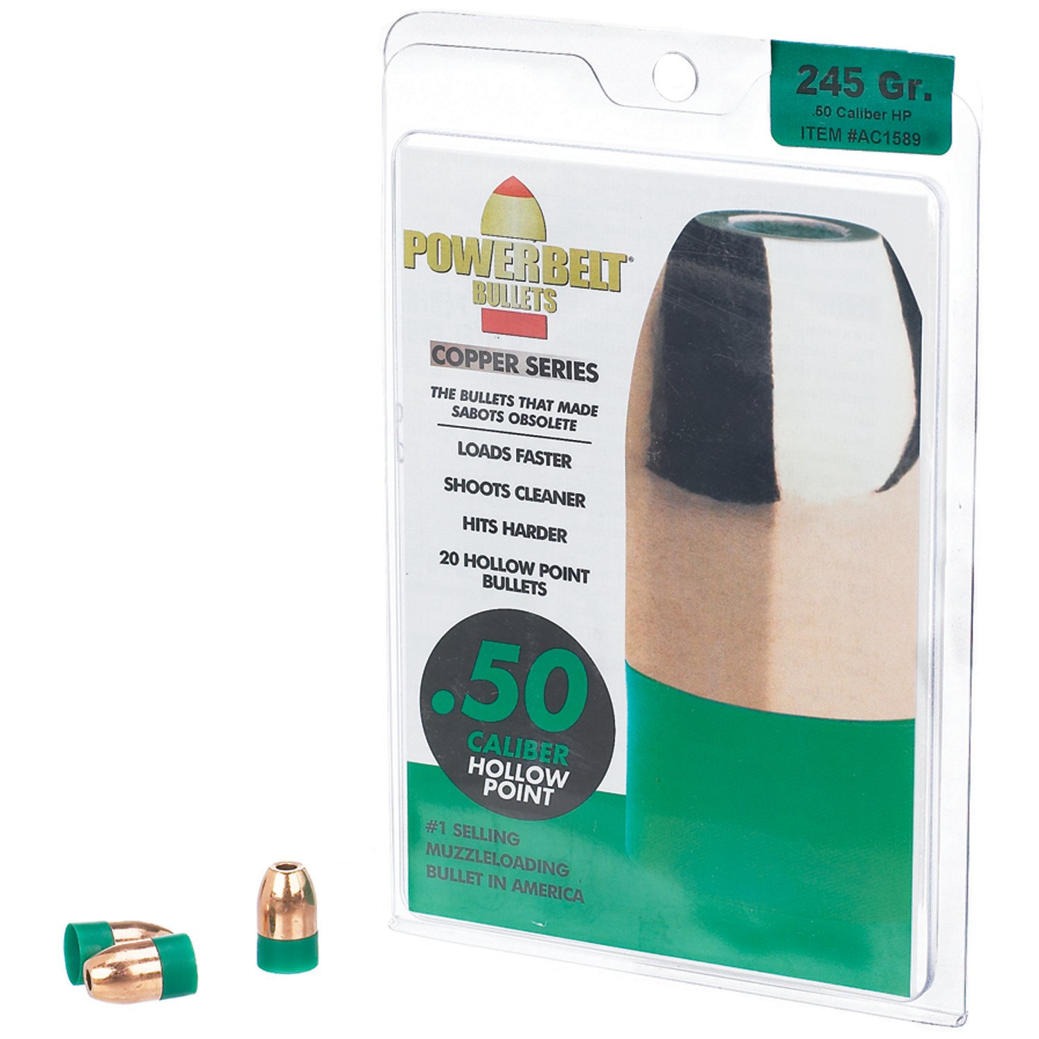 PowerBelt Hollow Point Copper .50 Caliber 245-Grain Muzzleloader Ammunition