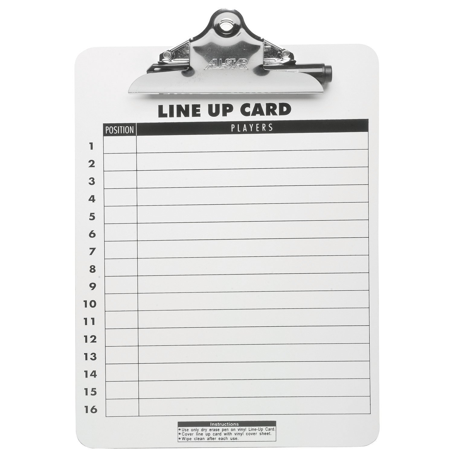 All-Star® Erasable Basketball Clipboard