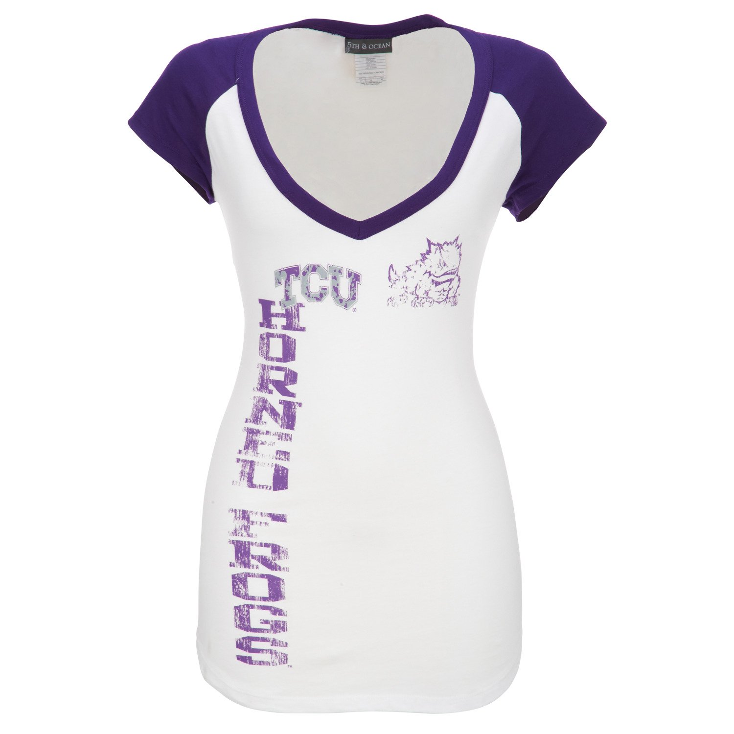 5th & Ocean Clothing Women's Baby Jersey V-Neck T-shirt