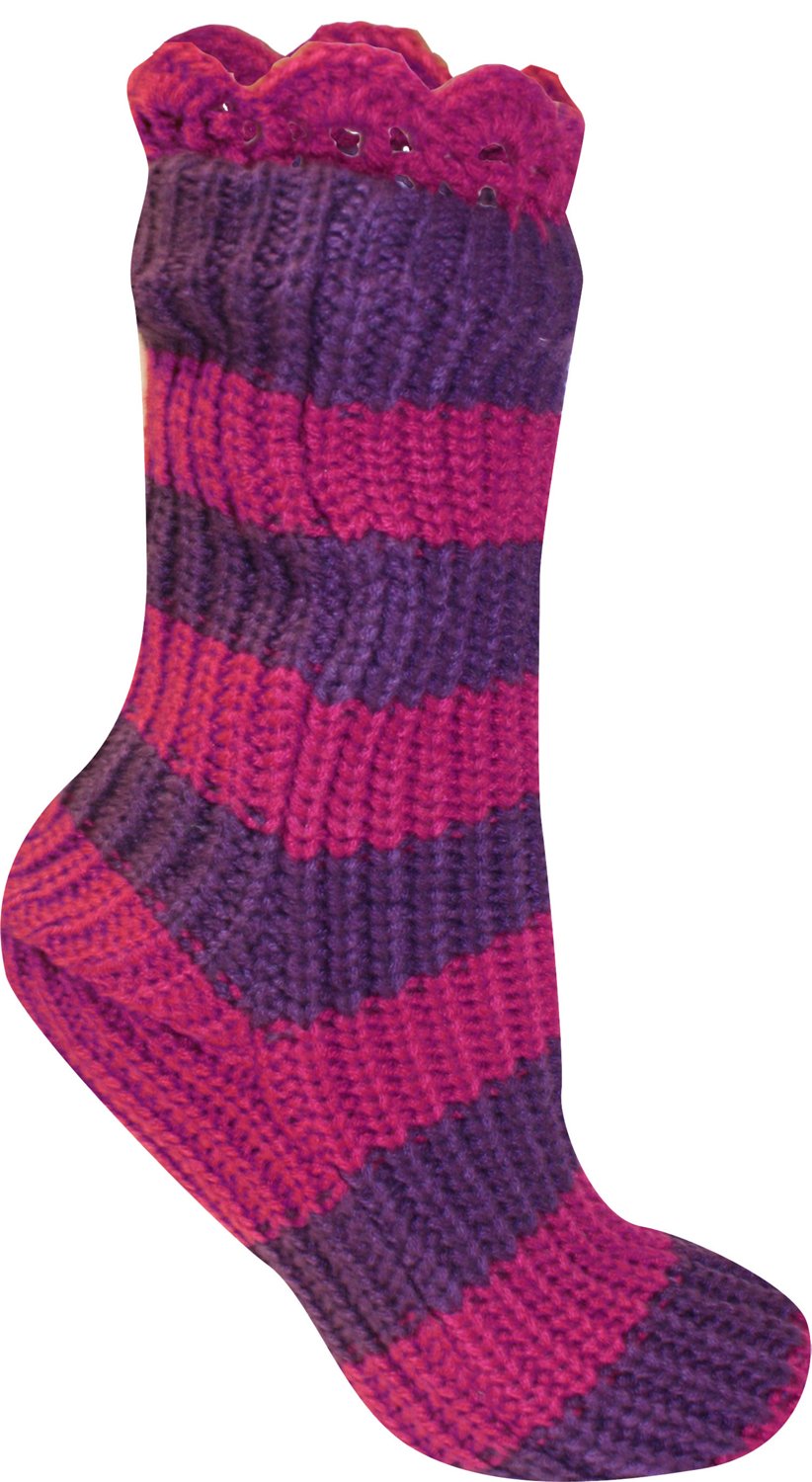 La de Da Women's Multicolored Slipper Socks thumbnail