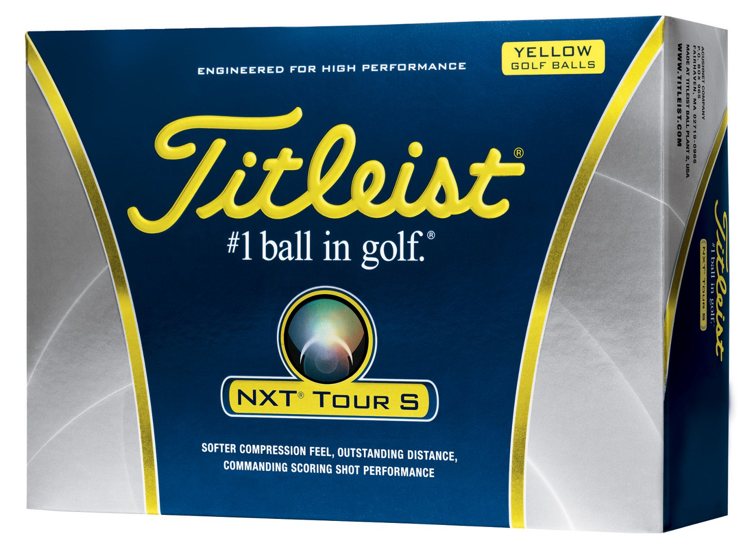 Titleist NXT Tour S Yellow Golf Balls 12-Pack thumbnail