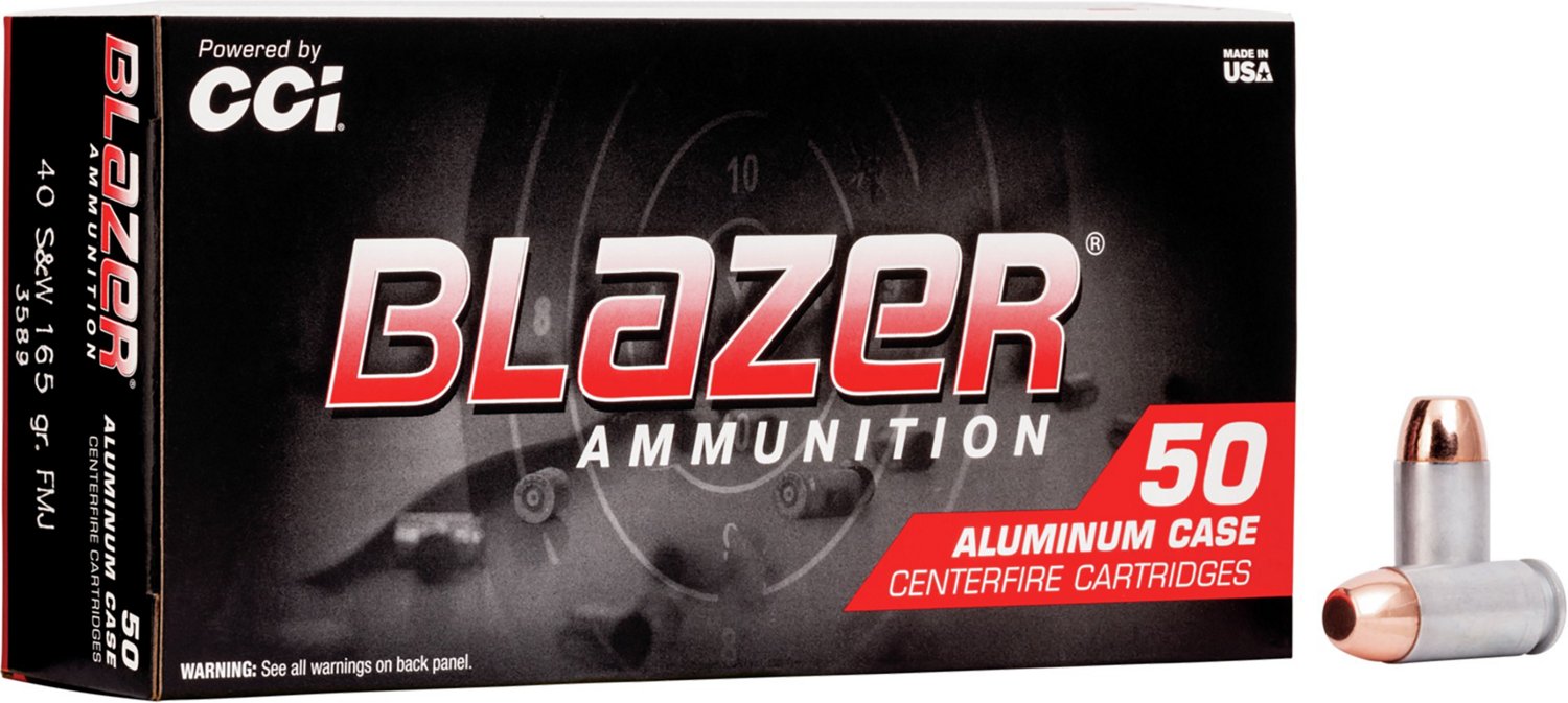 Blazer® .40 S&W 165-Grain TMJ Centerfire Pistol Ammunition