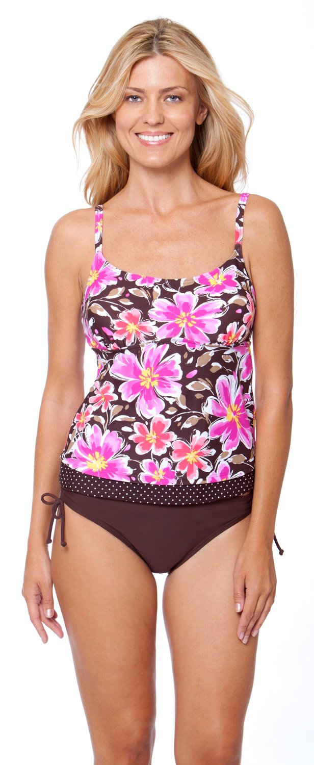 Malibu Women's Camisole Tankini Swim Top